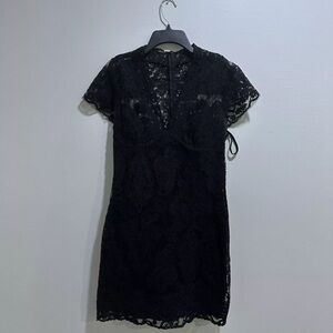 Women’s Black Flower Dress